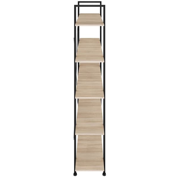 Reol Glasgow 106 x 34,5 x 179,5 cm - Industrielt lyst træ, egetræ Sonoma
