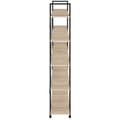 Miniatyrbillede 7 af 9: Reol Glasgow 106 x 34,5 x 179,5 cm - Industrielt lyst træ, egetræ Sonoma