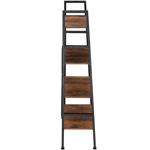 Newcastle stigereol 57,5 x 35,5 x 139 cm - Industrielt mørkt træ, rustikt