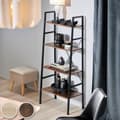 Miniatyrbillede 3 af 10: Newcastle stigereol 57,5 x 35,5 x 139 cm - Industrielt lyst træ, egetræ Sonoma