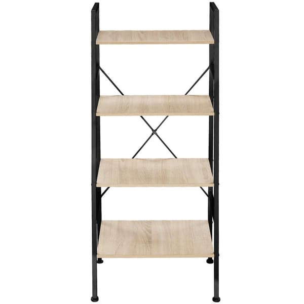 Newcastle stigereol 57,5 x 35,5 x 139 cm - Industrielt lyst træ, egetræ Sonoma
