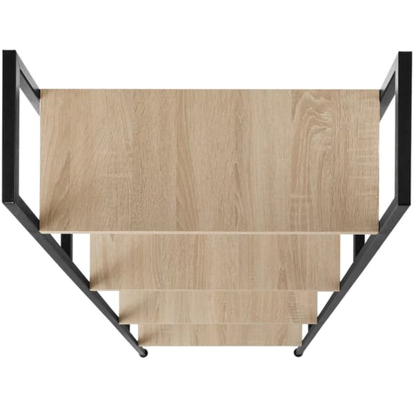 Newcastle stigereol 57,5 x 35,5 x 139 cm - Industrielt lyst træ, egetræ Sonoma