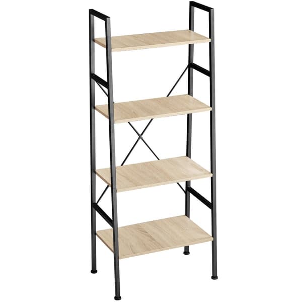 Newcastle stigereol 57,5 x 35,5 x 139 cm - Industrielt lyst træ, egetræ Sonoma