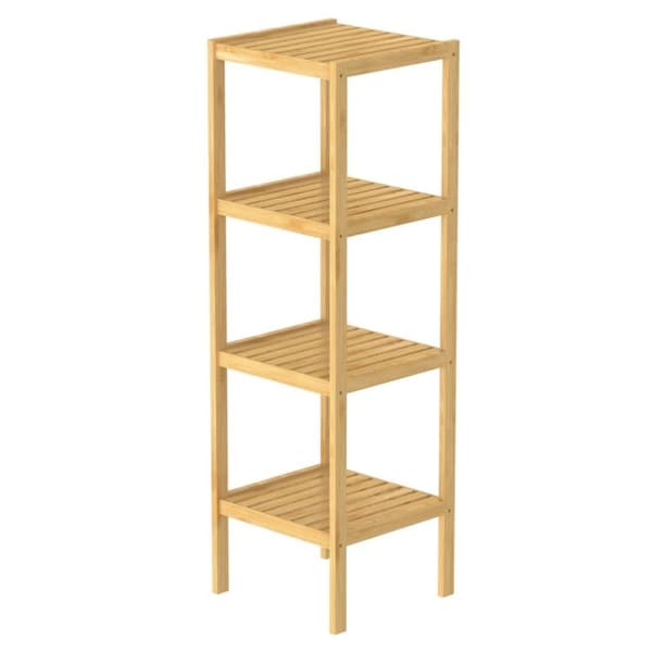 EISL badeværelsesreol med 4 hylder 34x33x110 cm bambus