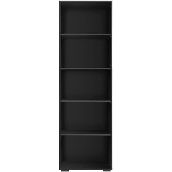 Bogreol Lexi 5 rum 60x30x190cm - sort