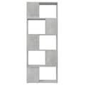 Pikkukuva 5 / 8: vidaXL Kirjahylly/tilanjakaja betoninharmaa 60x24x155 cm