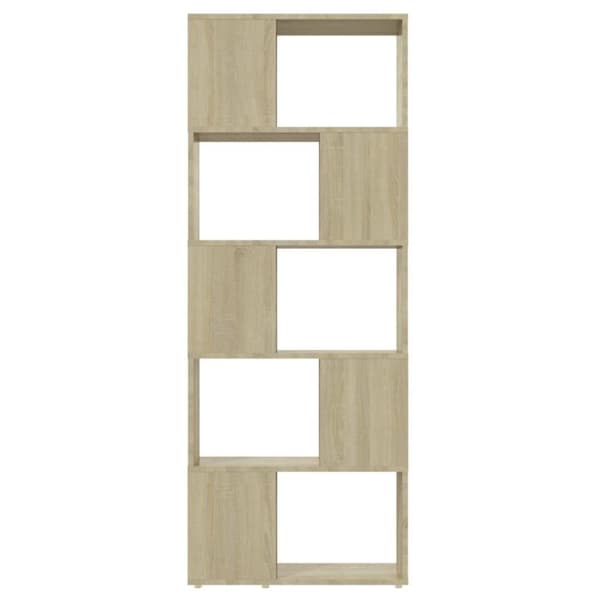 vidaXL bogskab/rumdeler 60x24x155 cm spånplade sonoma-eg