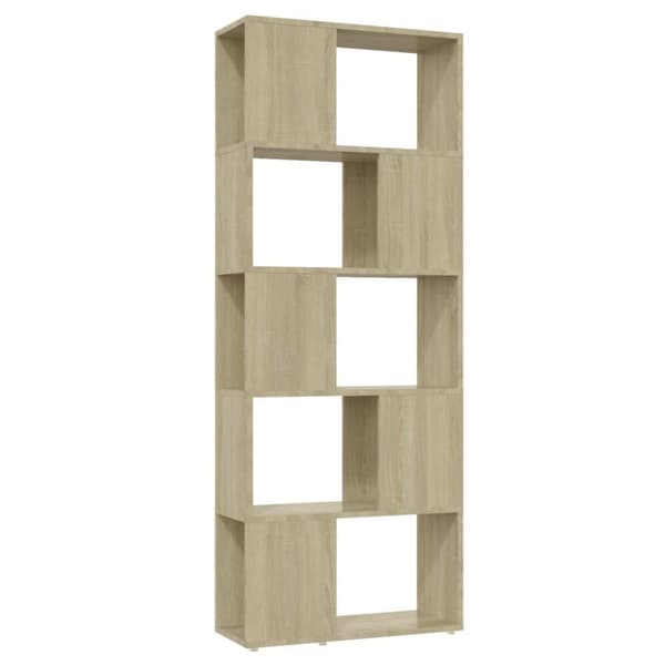 vidaXL bogskab/rumdeler 60x24x155 cm spånplade sonoma-eg