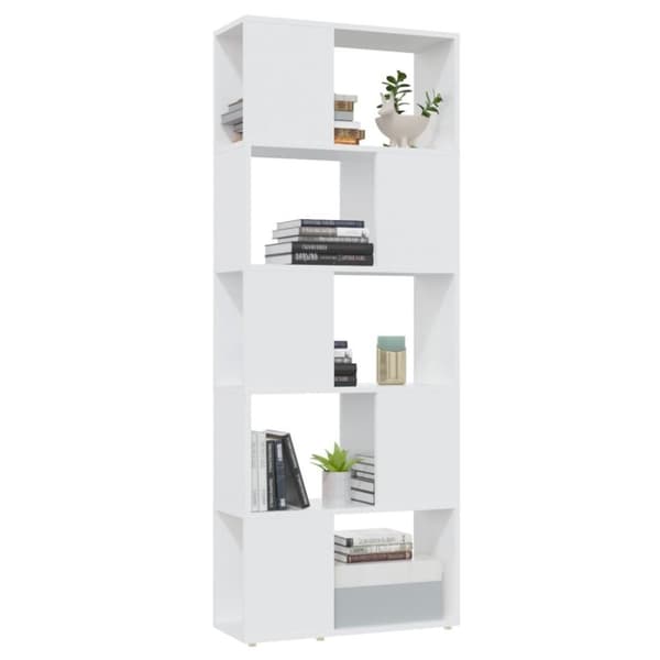 vidaXL bogreol/rumdeler 60x24x155 cm spånplade hvid
