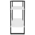 Miniatyrbillede 6 af 9: vidaXL bogreol med 2 hylder 80x30x70 cm konstrueret træ hvid