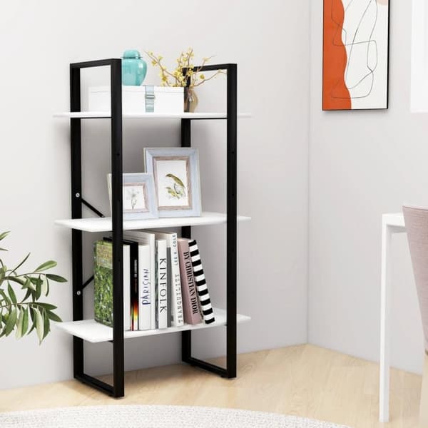 vidaXL opbevaringsreol 60x30x105 cm konstrueret træ hvid