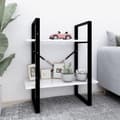 Miniatyrbillede 3 af 9: vidaXL bogreol med 2 hylder 60x30x70 cm konstrueret træ hvid