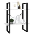 Miniatyrbillede 5 af 9: vidaXL bogreol med 2 hylder 60x30x70 cm konstrueret træ hvid