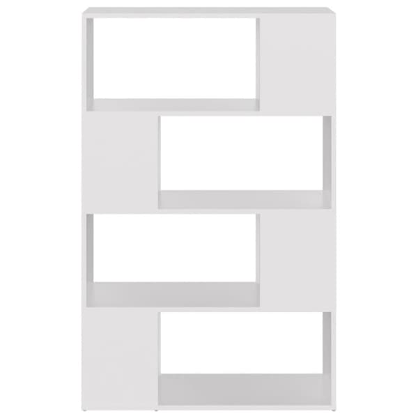 vidaXL Bokhylle/romdeler hvit 80x24x124,5 cm sponplate