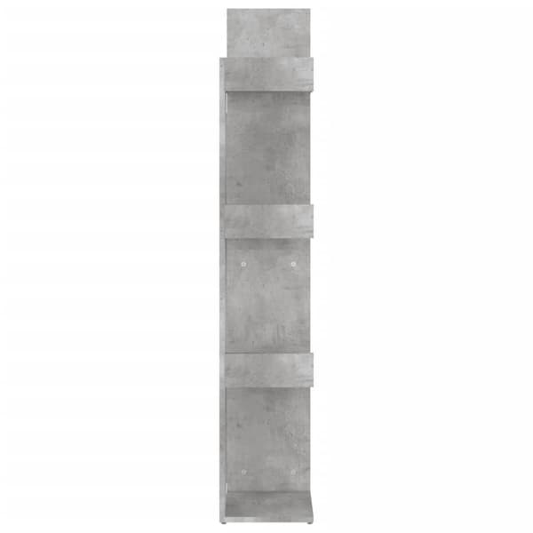vidaXL bogreol 48x25,5x140 cm spånplade betongrå