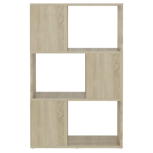 vidaXL Kirjahylly/tilanjakaja Sonoma-tammi 60x24x94 cm lastulevy