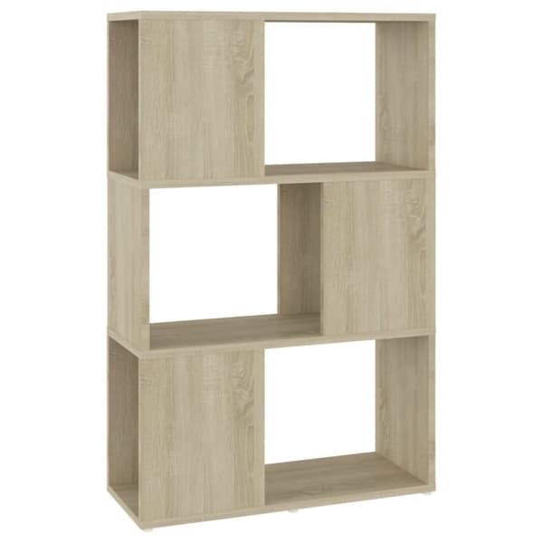 vidaXL Kirjahylly/tilanjakaja Sonoma-tammi 60x24x94 cm lastulevy