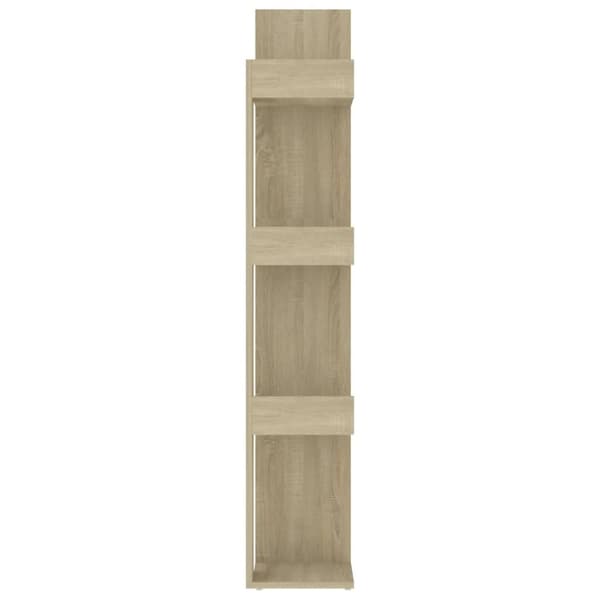 vidaXL bogskab 86x25,5x140 cm spånplade sonoma-eg