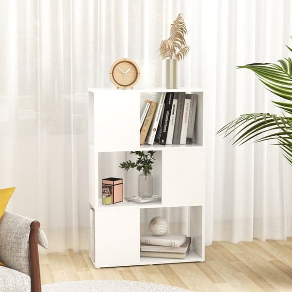 vidaXL bogreol/rumdeler 60x24x94 cm konstrueret træ hvid