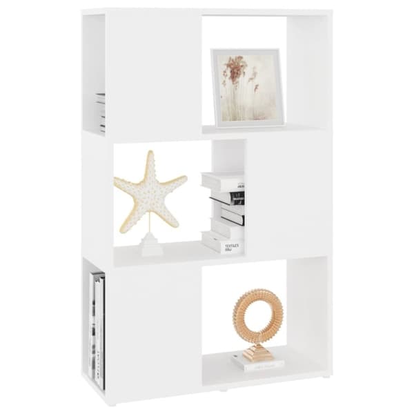 vidaXL bogreol/rumdeler 60x24x94 cm konstrueret træ hvid