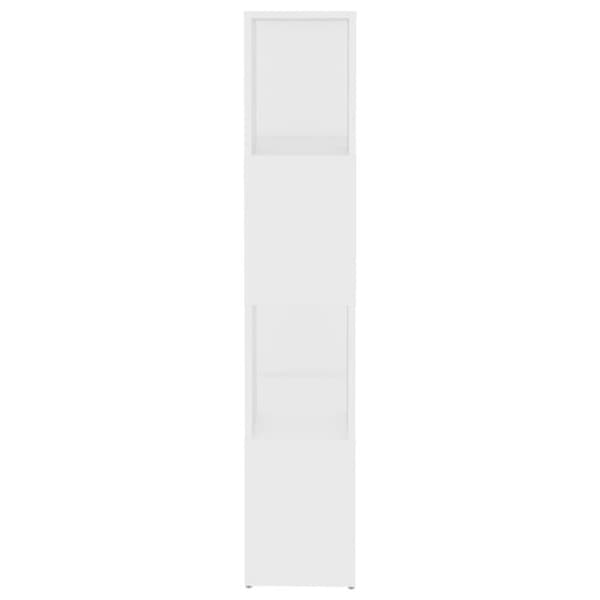 vidaXL Bokhylle/romdeler hvit 60x24x124,5 cm sponplate