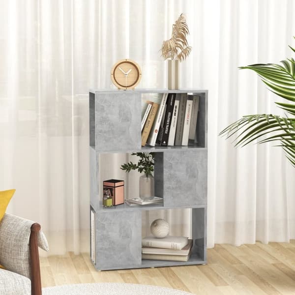 vidaXL bogreol/rumdeler 60x24x94 cm konstrueret træ betongrå