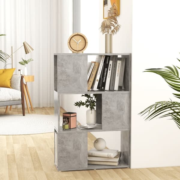 vidaXL bogreol/rumdeler 60x24x94 cm konstrueret træ betongrå