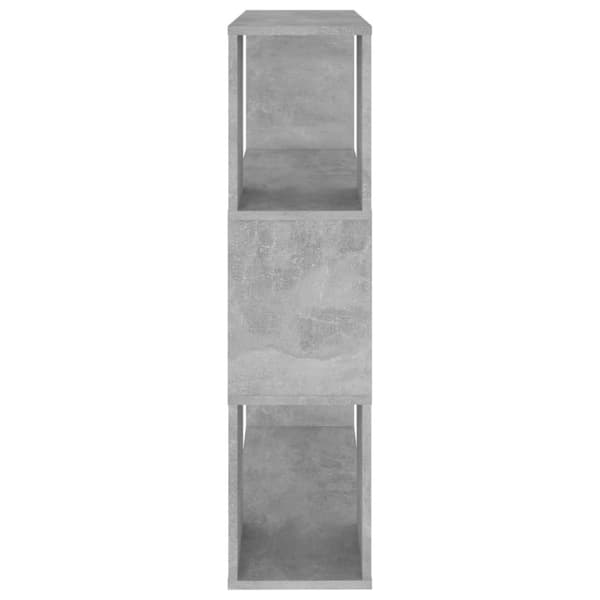 vidaXL bogreol/rumdeler 80x24x94 cm spånplade betongrå
