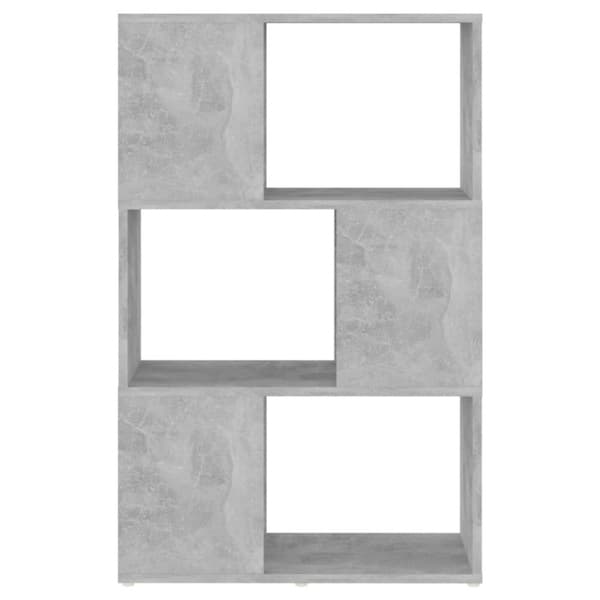 vidaXL Bokhylla/Rumsavdelare betonggrå 60x24x94 cm konstruerat trä