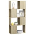 Miniatyrbilde 4 av 8: vidaXL Bokhylle/romdeler sonoma eik 60x24x124,5 cm sponplate