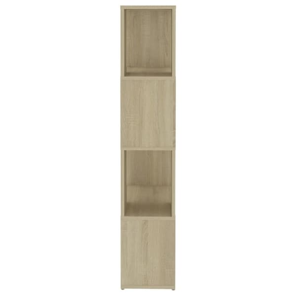 vidaXL Bokhylle/romdeler sonoma eik 60x24x124,5 cm sponplate