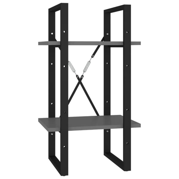 vidaXL bogreol 5 hylder 40x30x175 cm konstrueret træ grå