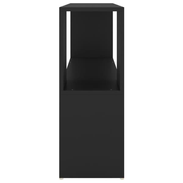 vidaXL Kirjahylly musta 100x24x63 cm lastulevy