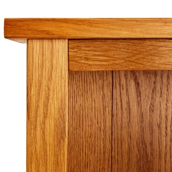 vidaXL Bokhylle 4 etasjer 70x22x110 cm heltre eik