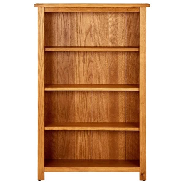 vidaXL Bokhylle 4 etasjer 70x22x110 cm heltre eik