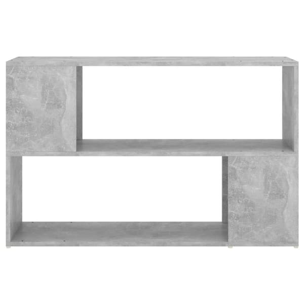 vidaXL bogreol 100x24x63 cm spånplade betongrå