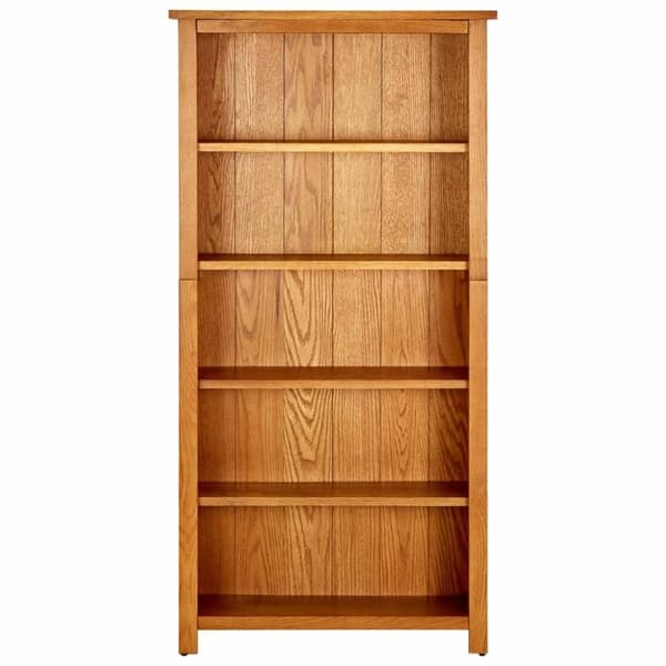 vidaXL Kirjahylly 5 tasoa 70x22x140 cm täystammi