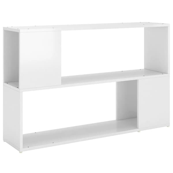 vidaXL bogreol 100x24x63 cm spånplade hvid højglans