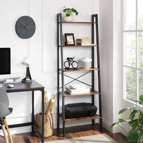 Steghylla Industriell design - Bokhylla med 5 hyllplan