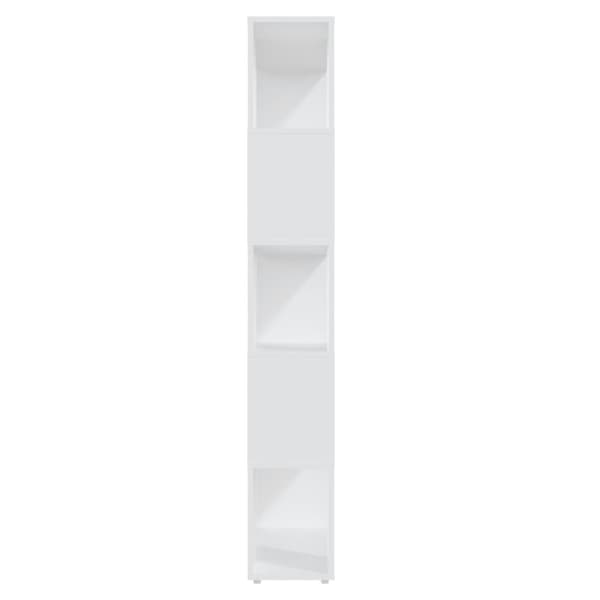 vidaXL Bokhylle/romdeler hvit 80x24x155 cm sponplate