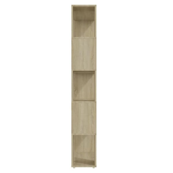 vidaXL Kirjahylly/tilanjakaja Sonoma-tammi 80x24x155 cm lastulevy