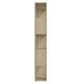 Miniatyrbilde 5 av 8: vidaXL Bokhylle/romdeler sonoma eik 80x24x155 cm sponplate