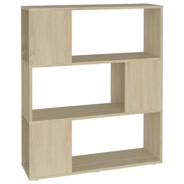 vidaXL Bokhylle/romdeler sonoma eik 80x24x94 cm sponplate