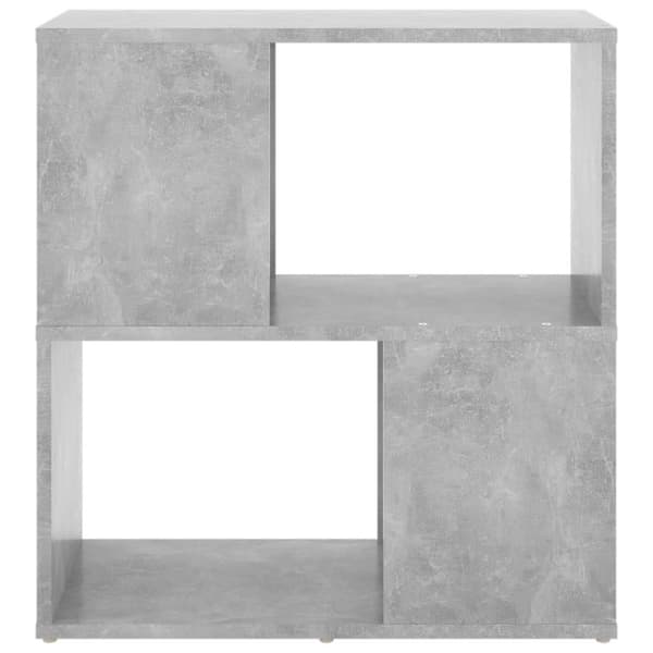 vidaXL Bokhylle betonggrå 60x24x63 cm sponplate