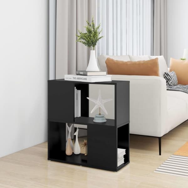 vidaXL Bokhylla svart 60x24x63 cm spånskiva