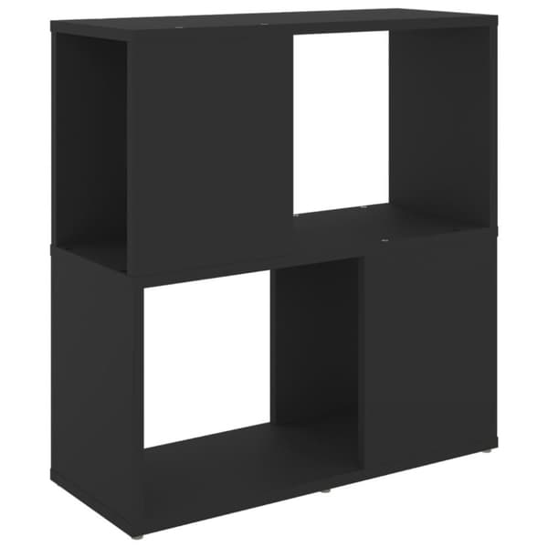 vidaXL Bokhylla svart 60x24x63 cm spånskiva