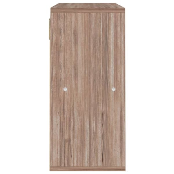 vidaXL bogreol 60x27,5x59,5 cm spånplade grå sonoma-eg
