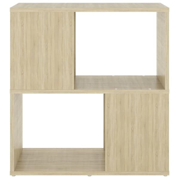 vidaXL bogreol 60x24x63 cm spånplade sonoma-eg