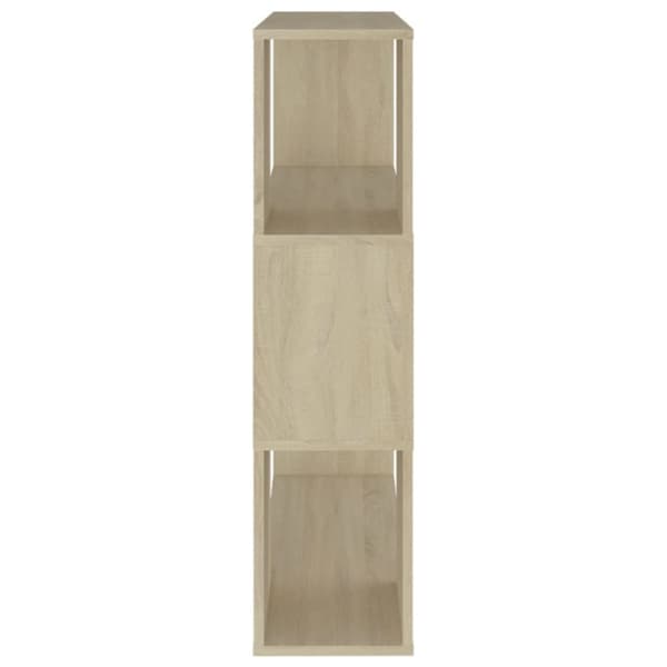 vidaXL Kirjahylly/tilanjakaja Sonoma-tammi 80x24x94 cm lastulevy