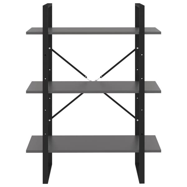 vidaXL bogreol 80x30x105 cm spånplade grå